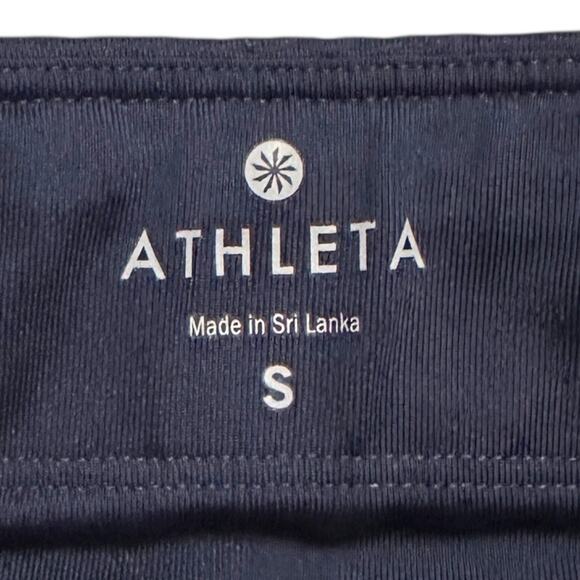 Athleta Reflective Stride Leggings Navy Blue Women's Size Small Athletic Running - Picture 4 of 10